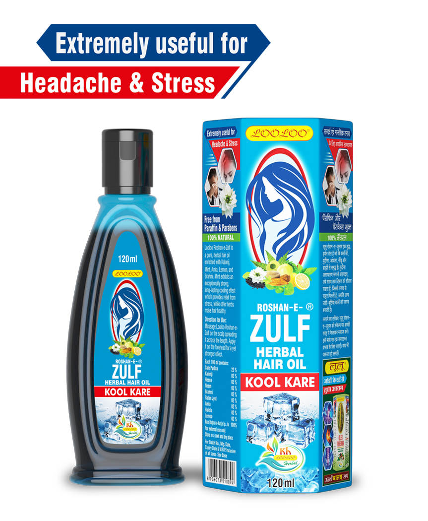 Buy Looloo Roshan Zulf herbal hair oil 120ml | LooLoo Herbal